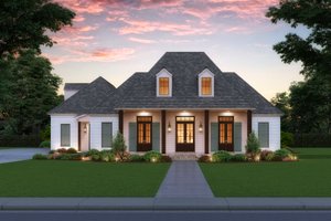 Architectural House Design - Southern Exterior - Front Elevation Plan #1074-34