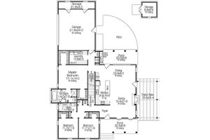 Country house plan, floor plan