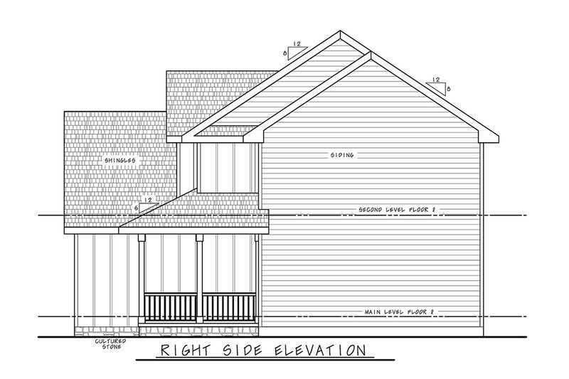 Dream House Plan - Exterior - Other Elevation 1 for Farmhouse House Plan #20-2652 - 4 bed, 2.5 bath