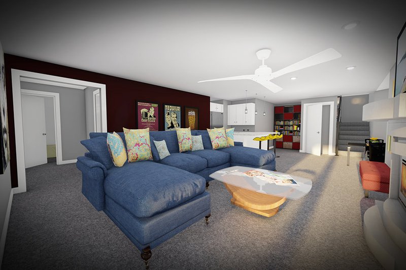 Dream House Plan - Interior - Family Room 1 for Craftsman House Plan #70-1519 - 4 bed, 3 bath