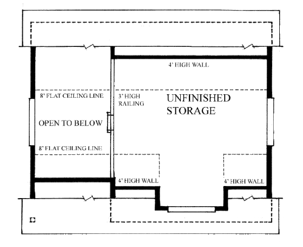 Traditional Floor Plan - Upper Floor Plan #118-117