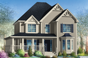 Country Exterior - Front Elevation Plan #25-4346