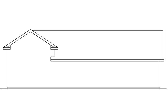 Exterior - Rear Elevation for Traditional House Plan #124-996, 0 bath