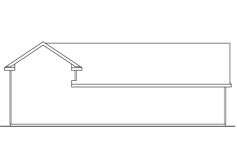 Architectural House Design - Exterior - Rear Elevation for Traditional House Plan #124-996, 0 bath