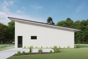 Exterior - Rear Elevation for Barndominium House Plan #1092-30 - 3 bed, 2.5 bath