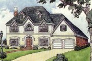 European Style House Plan - 4 Beds 4.5 Baths 3455 Sq/Ft Plan #16-231 Exterior 