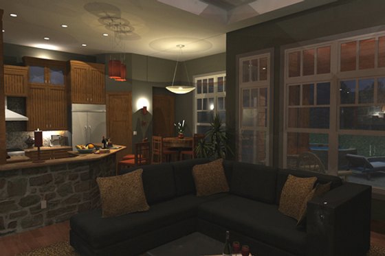 Interior - Family Room for Craftsman House Plan #120-162 - 3 bed, 2.5 bath