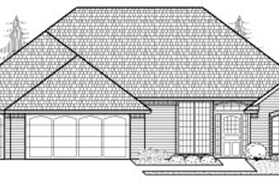 Exterior - Front Elevation for Traditional House Plan #65-284 - 3 bed, 3 bath