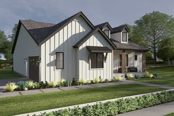 Exterior - Other Elevation 1 for Farmhouse House Plan #455-211 - 3 bed, 3 bath
