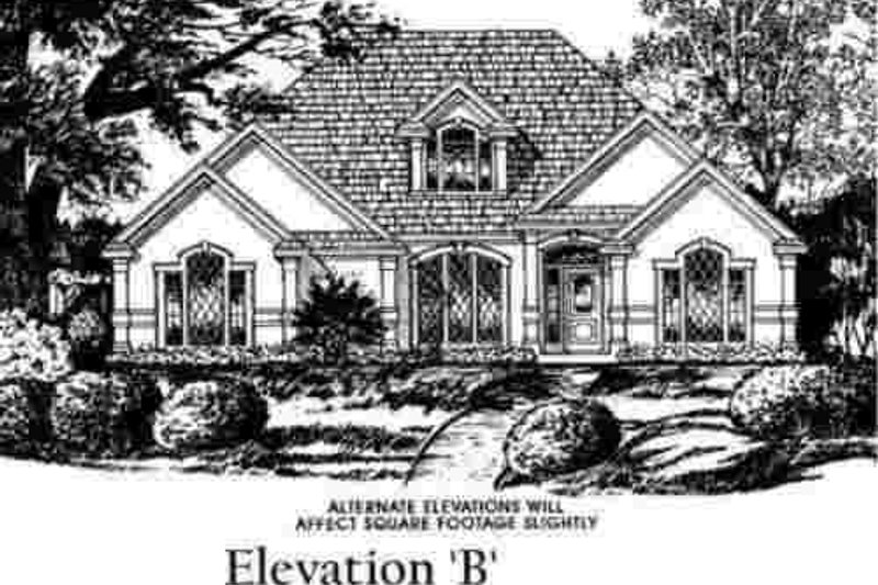 Architectural House Design - Exterior - Other Elevation for European House Plan #40-257 - 4 bed, 3 bath