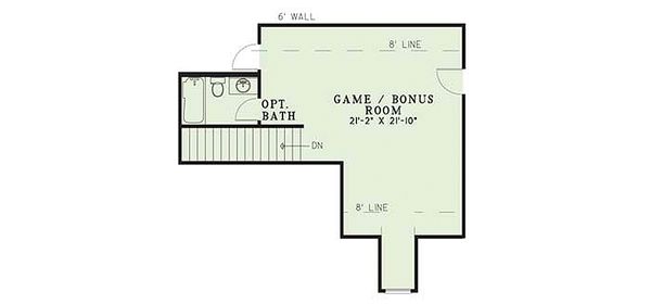 European Floor Plan - Upper Floor Plan #17-293