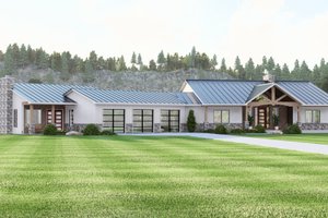 Craftsman Exterior - Front Elevation Plan #1064-403