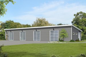 Modern Exterior - Front Elevation Plan #932-817
