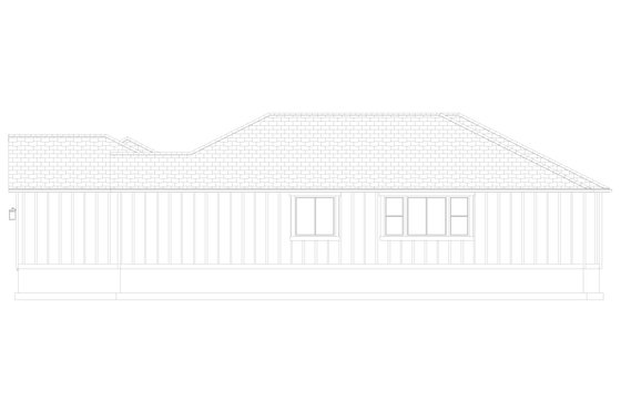 Exterior - Other Elevation 1 for Ranch House Plan #1060-311 - 6 bed, 4 bath