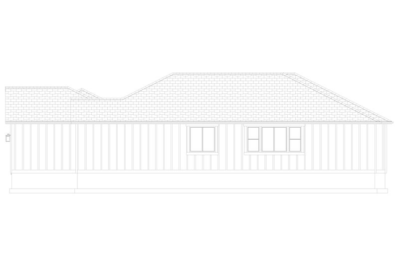 House Plan Design - Exterior - Other Elevation 1 for Ranch House Plan #1060-311 - 6 bed, 4 bath