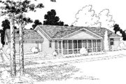Ranch Style House Plan - 3 Beds 2 Baths 1786 Sq/Ft Plan #312-849 