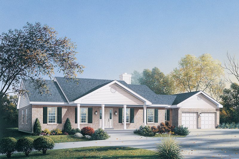 Home Plan - Ranch Exterior - Front Elevation Plan #57-114