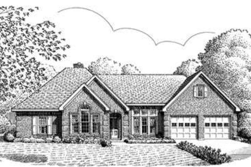 House Plan Design - European Exterior - Front Elevation Plan #410-383
