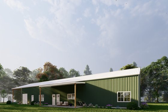 Exterior - Other Elevation 1 for Barndominium House Plan #1107-27 - 4 bed, 3.5 bath