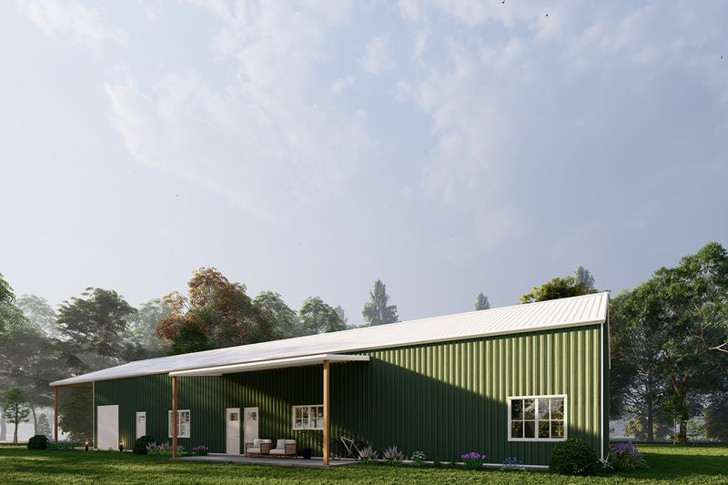 House Design - Exterior - Other Elevation 1 for Barndominium House Plan #1107-27 - 4 bed, 3.5 bath
