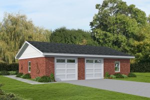 Country Exterior - Front Elevation Plan #932-1271