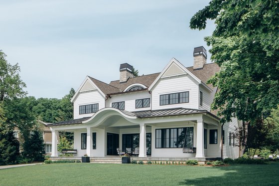 Exterior - Front Elevation 3 for Farmhouse House Plan #928-406 - 5 bed, 6.5 bath