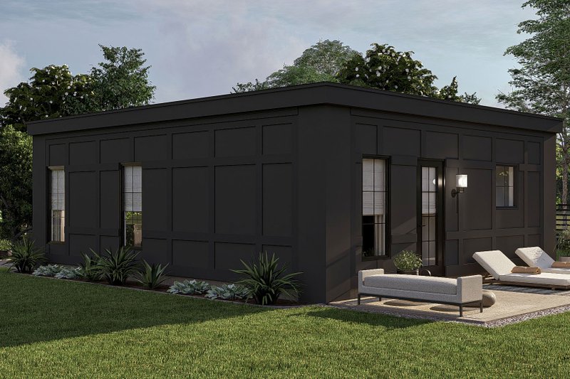 House Blueprint - Exterior - Other Elevation for Modern House Plan #455-427 - 1 bed, 1 bath