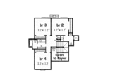European Style House Plan - 4 Beds 3.5 Baths 2539 Sq/Ft Plan #16-213 