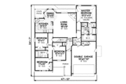 Traditional Style House Plan - 4 Beds 2 Baths 2010 Sq/Ft Plan #65-400 