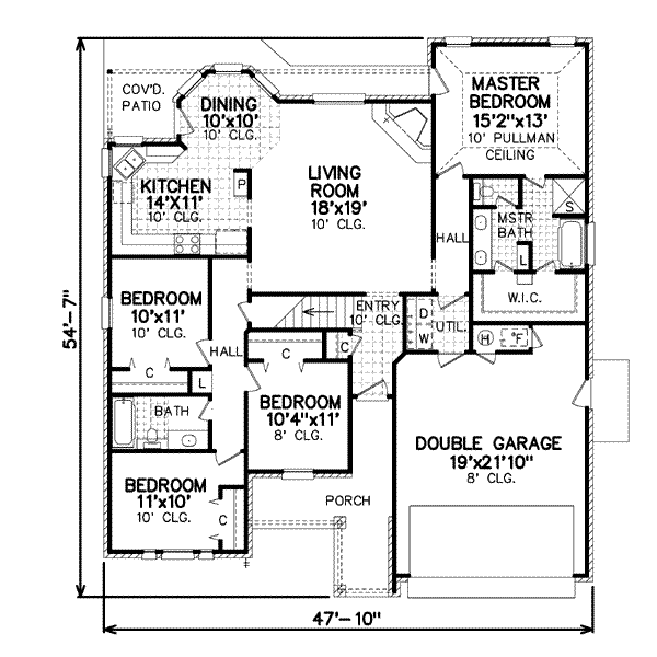 Traditional Floor Plan - Main Floor Plan #65-400