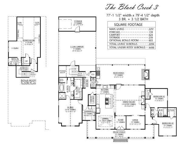 House Plan Design - Farmhouse Floor Plan - Main Floor Plan #1074-76