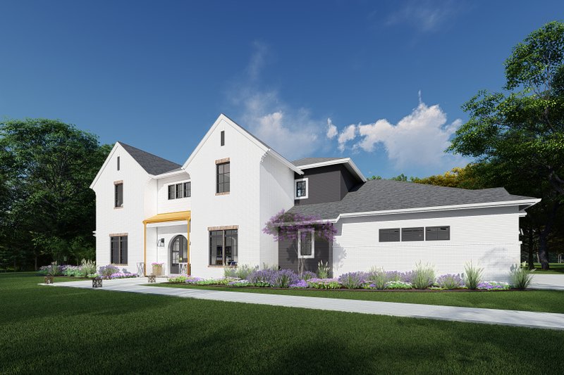 House Blueprint - Exterior - Front Elevation 3 for Traditional House Plan #1069-35 - 4 bed, 4.5 bath