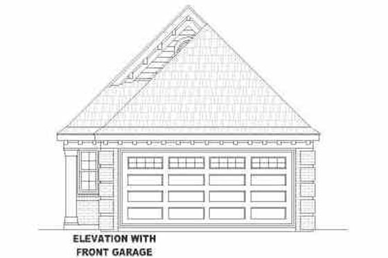 Exterior - Other Elevation for European House Plan #81-163 - 3 bed, 2 bath