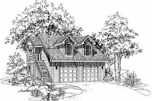 Traditional Exterior - Front Elevation Plan #72-241