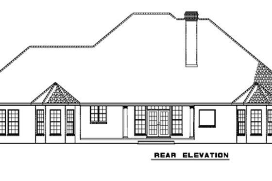 Exterior - Other Elevation 1 for European House Plan #17-2167 - 5 bed, 4 bath