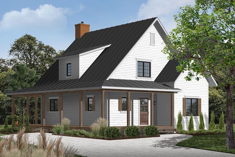 Home Plan - Farmhouse Exterior - Front Elevation Plan #23-2582