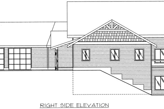Exterior - Other Elevation for Modern House Plan #117-393 - 3 bed, 3 bath