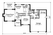 Craftsman Style House Plan - 3 Beds 2.5 Baths 1906 Sq/Ft Plan #46-898 