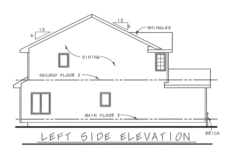 Dream House Plan - Exterior - Other Elevation for Traditional House Plan #20-1664 - 3 bed, 3 bath