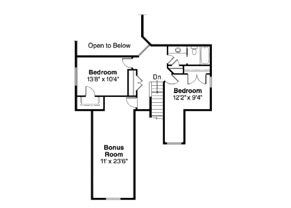 Floor Plan - Upper Floor Plan #124-683