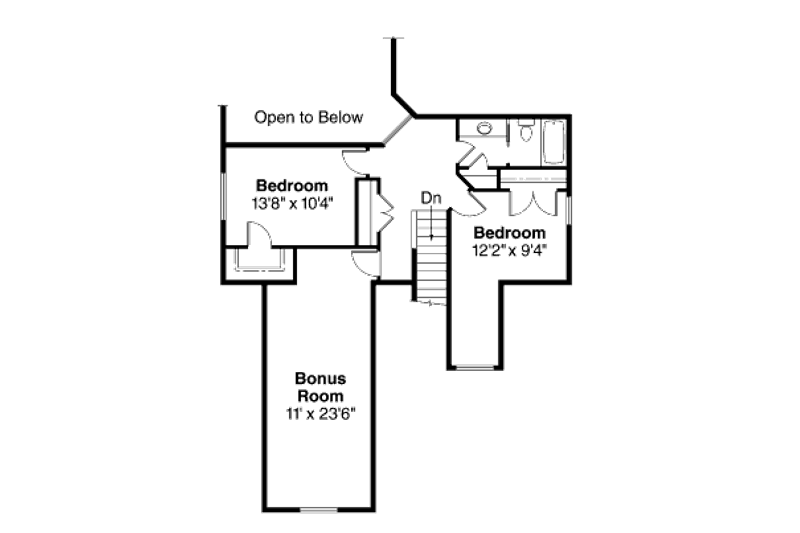 Home Plan - Floor Plan - Upper Floor House Plan #124-683 - 3 bed, 2.5 bath