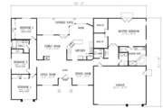 Adobe / Southwestern Style House Plan - 4 Beds 2.5 Baths 2583 Sq/Ft Plan #1-620 