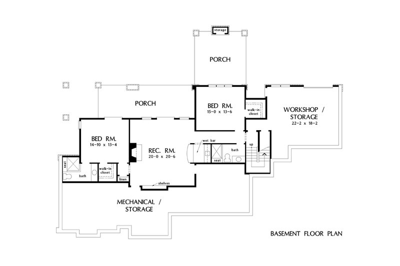 Dream House Plan - Floor Plan - Lower Floor for Traditional House Plan #929-1042 - 5 bed, 5 bath