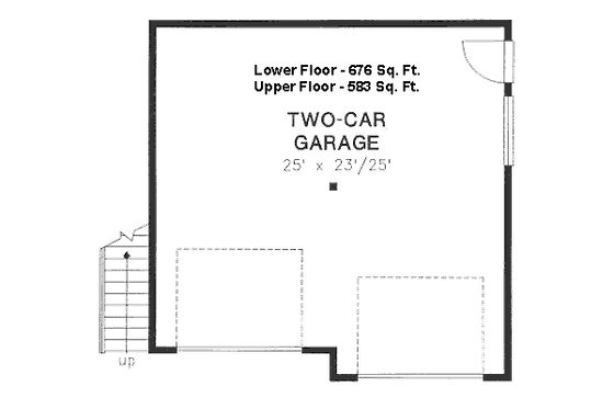 Floor Plan - Main Floor for Traditional House Plan #18-4526 - 1 bed, 1 bath