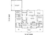 Southern Style House Plan - 3 Beds 3 Baths 2446 Sq/Ft Plan #44-147 