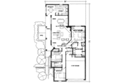 European Style House Plan - 3 Beds 2 Baths 1750 Sq/Ft Plan #410-322 