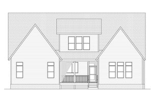 Exterior - Rear Elevation for Contemporary House Plan #1080-25 - 5 bed, 4.5 bath