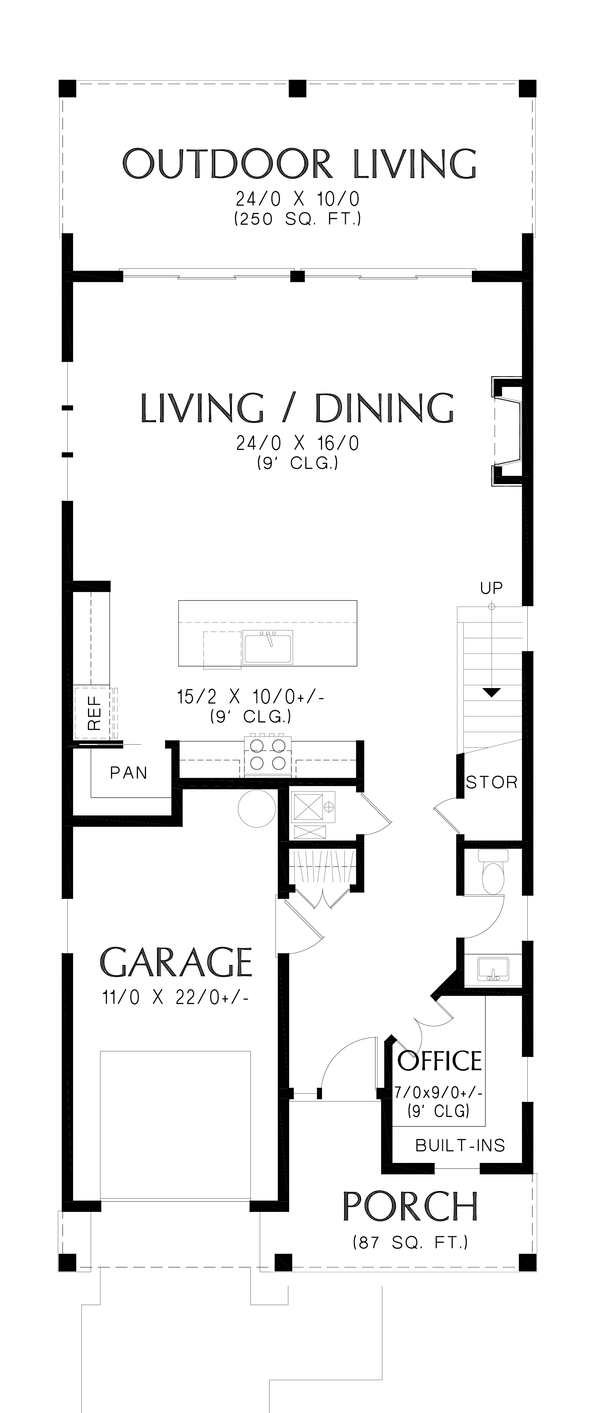 Architectural House Design - Country Floor Plan - Main Floor Plan #48-1145