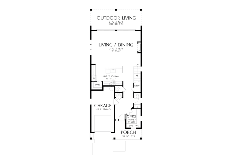 House Plan Design - Floor Plan - Main Floor for Country House Plan #48-1145 - 3 bed, 2.5 bath