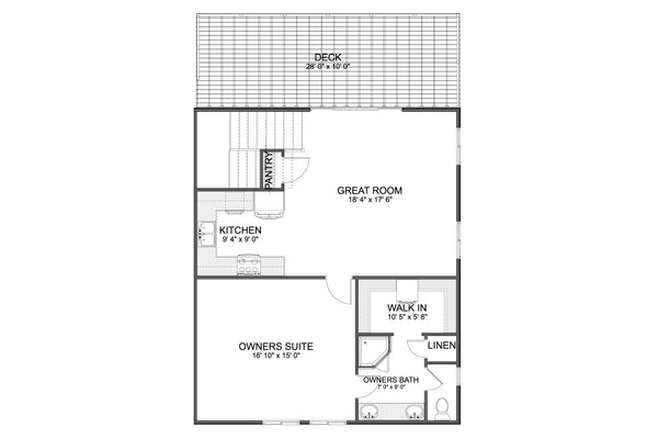House Blueprint - Barndominium Floor Plan - Upper Floor Plan #1060-379